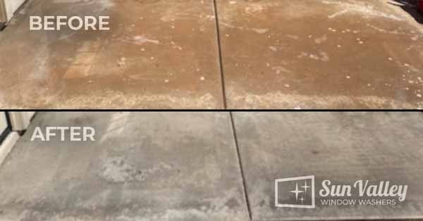 Power Washing Before and After
